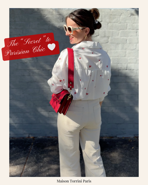 La Chemise Amour Red/White