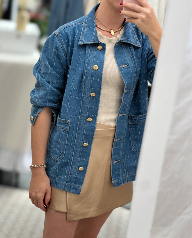 Denim Jacket Brune Blue