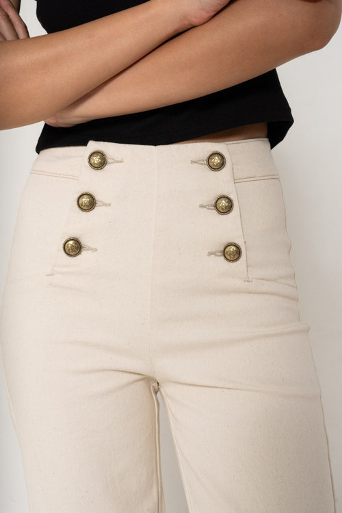 Jeans Victor Natural Wide Cropped