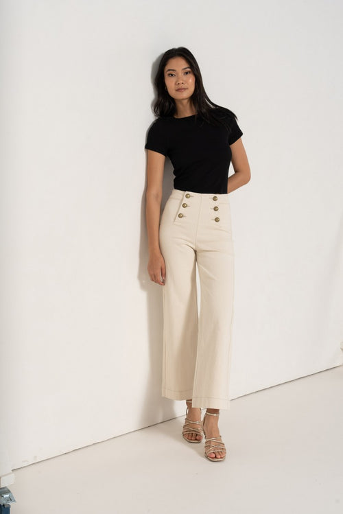 Jeans Victor Natural Wide Cropped