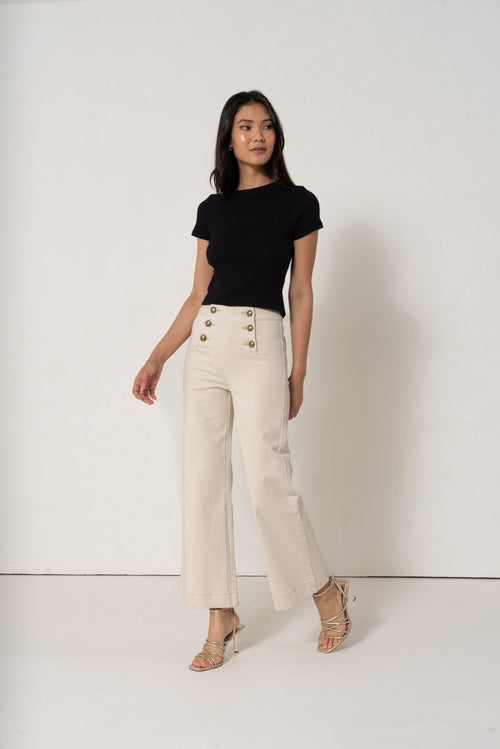 Jeans Victor Natural Wide Cropped
