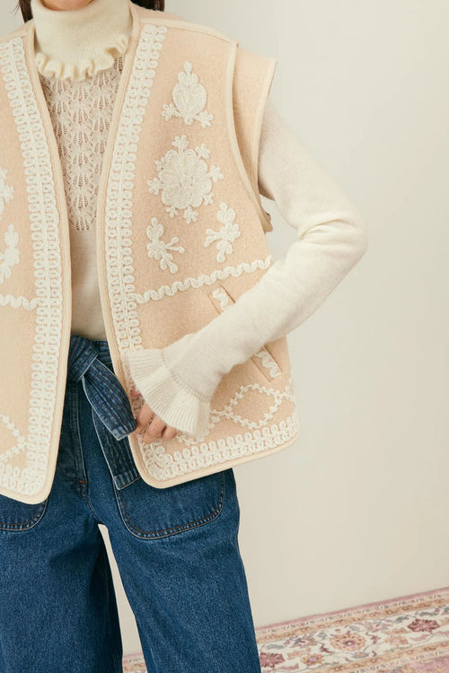 JACKET ANDREW CREAM - LOUISE MISHA - MAISON TORRINI PARIS - FRENCH ONLINE SHOPPING