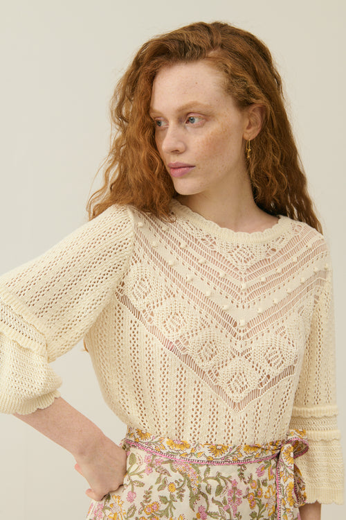 Jumper Croisette Cream - Louise Misha