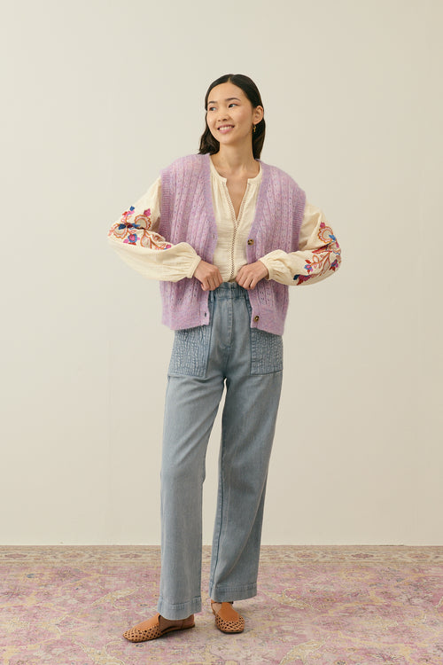 Blouse Akania Beige Natural - Louise Misha