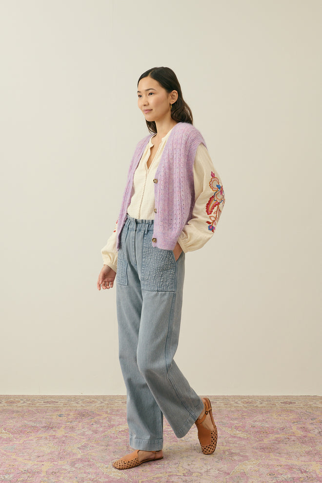 Blouse Akania Beige Natural - Louise Misha