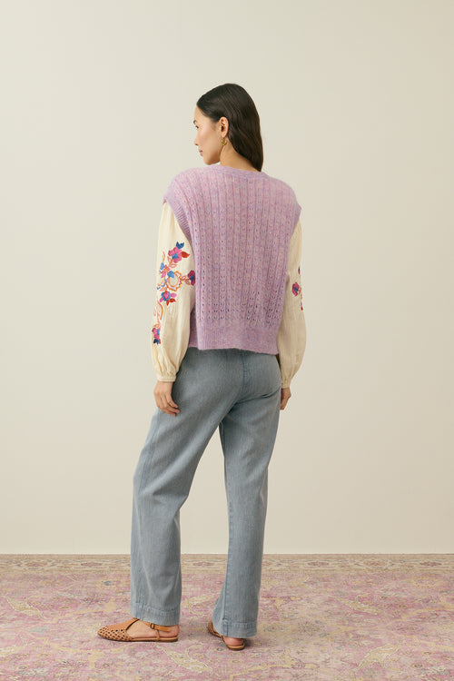 Blouse Akania Beige Natural - Louise Misha