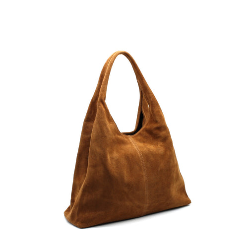 SHOULDER BAG SOLANGE CAMEL LEATHER