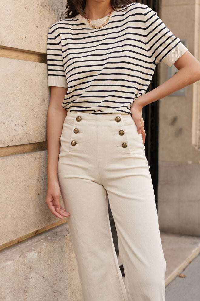 Jeans Victor Natural Wide Cropped