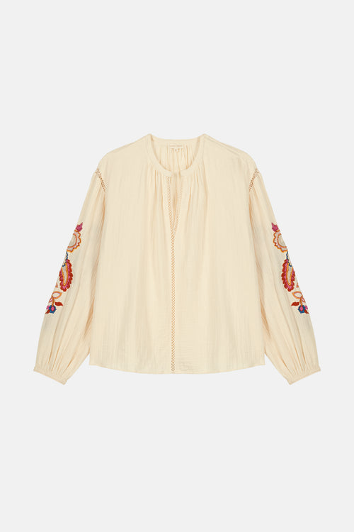 Blouse Akania Beige Natural - Louise Misha