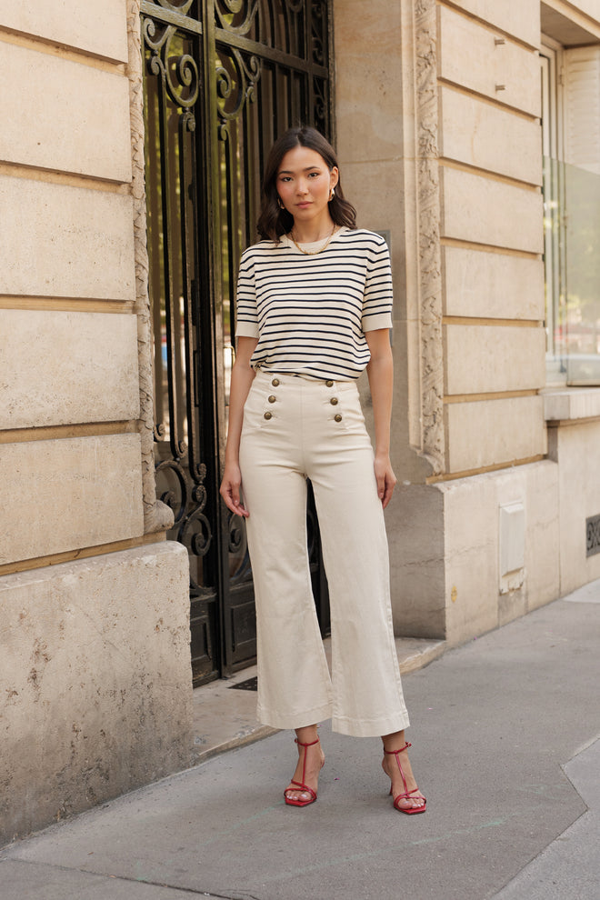 Jeans Victor Natural Wide Cropped