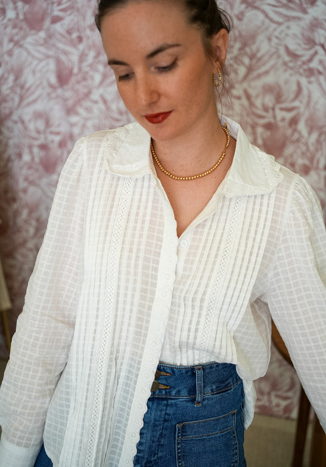 Blouse Lennie Dentelle - Off White