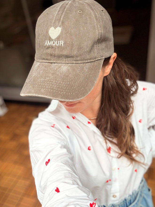 La Casquette "Amour" - Brown Wash