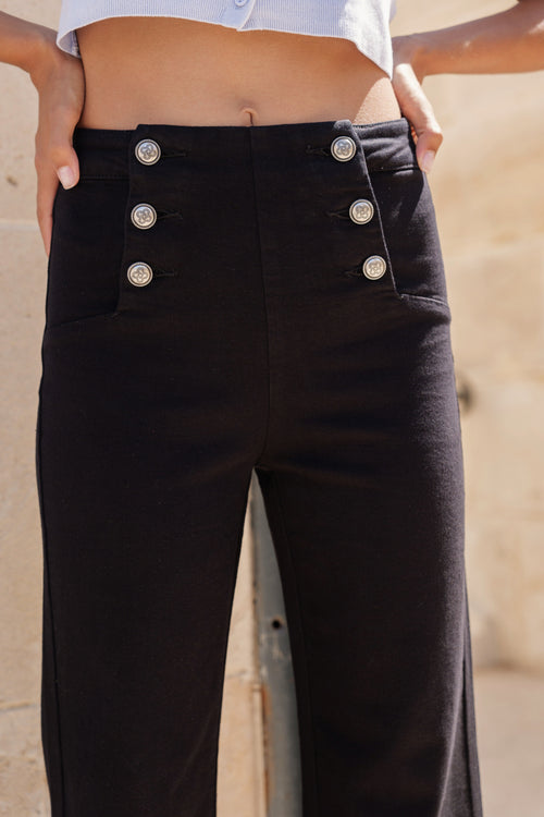 Jeans Victor Black Cropped
