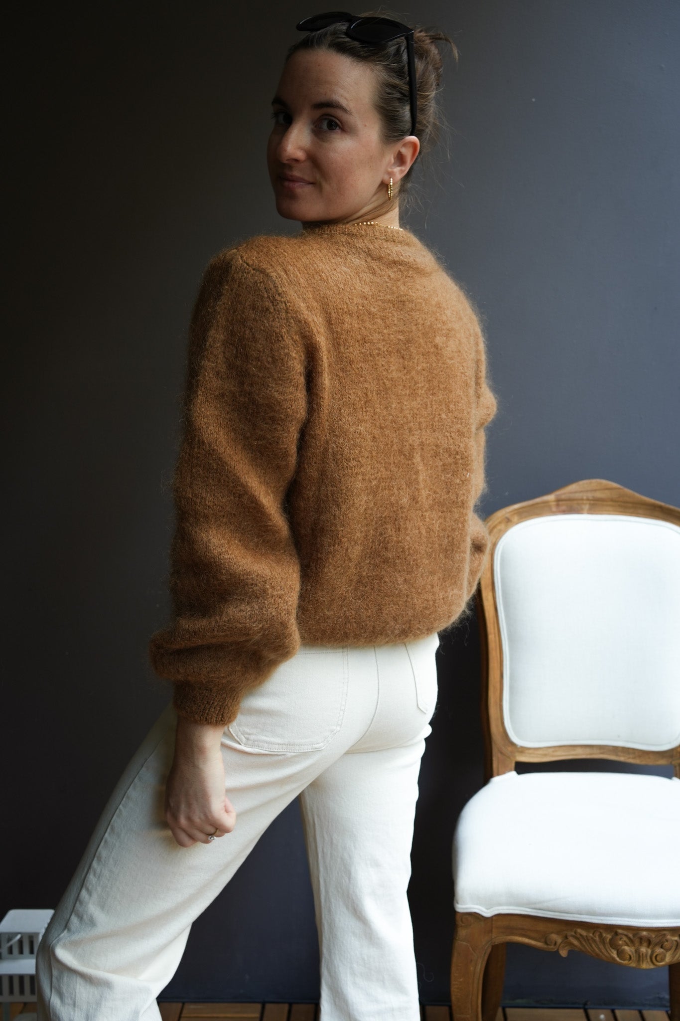 Leh Mohair Wool Cardigan Camel カーディガン Knit Cardigan Maude Camel Mohair/Wool – Maison Torrini Paris