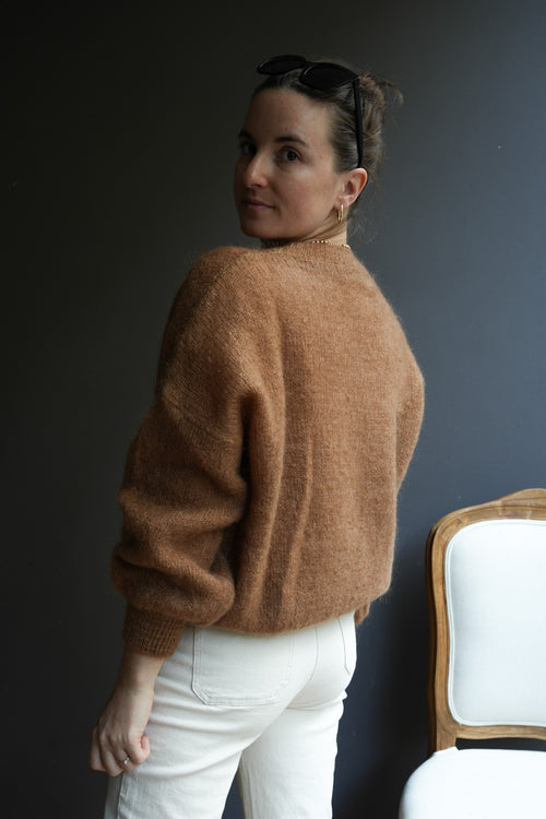 Knit Jumper Julie Camel Mohair/Wool