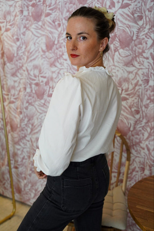 Blouse Georgie Dentelle Off White - Pre Order