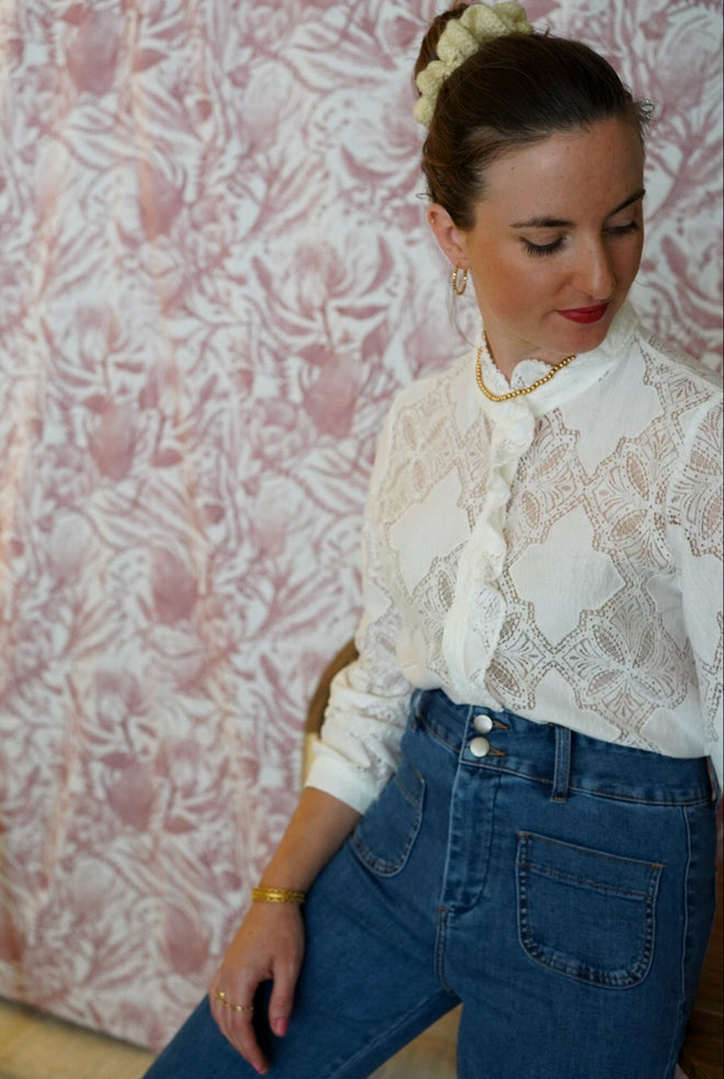 Blouse Leonie Dentelle - Ecru