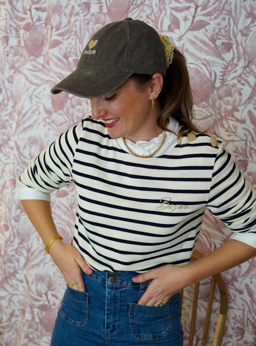La Casquette "Amour" - Brown Wash