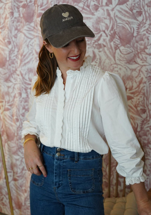 Blouse Georgie Dentelle Off White - Pre Order