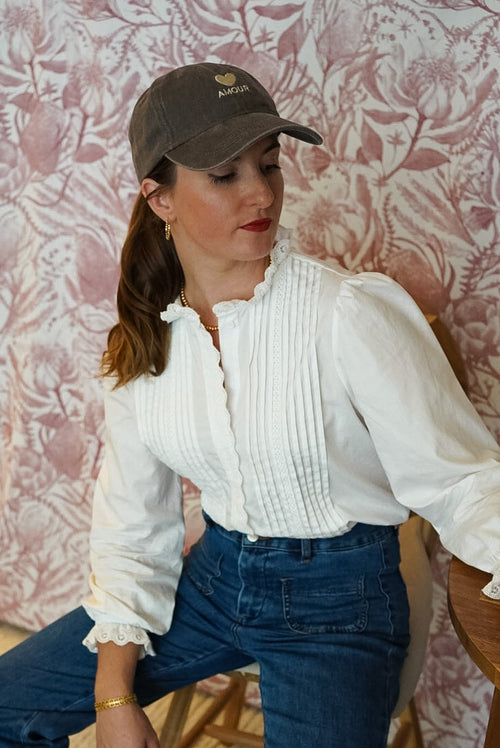 La Casquette "Amour" - Brown Wash