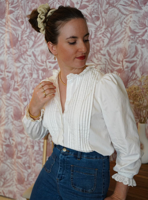 Blouse Georgie Dentelle Off White - Pre Order