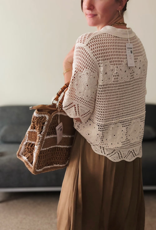 CROCHET SHIRT JUSTINE BEIGE