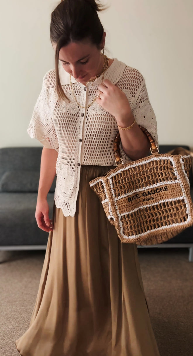 CROCHET SHIRT JUSTINE BEIGE