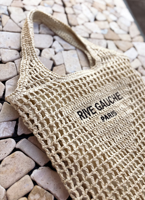 TOTE BAG EMMA BEIGE RAFFIA