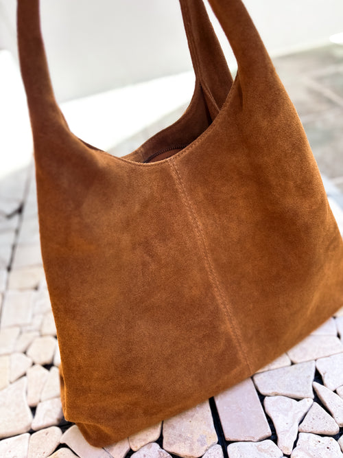 SHOULDER BAG SOLANGE CAMEL LEATHER