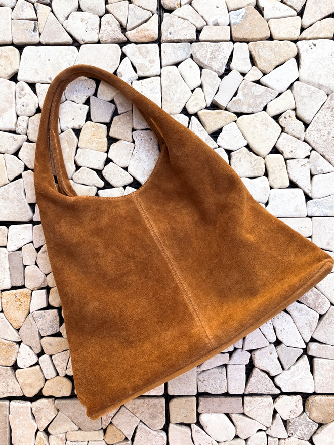 SHOULDER BAG SOLANGE CAMEL LEATHER