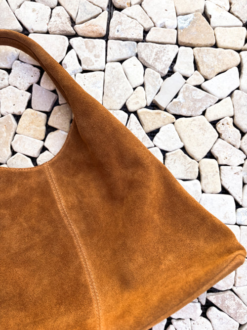 SHOULDER BAG SOLANGE CAMEL LEATHER