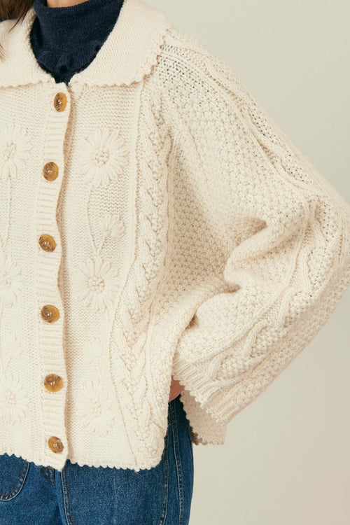 louise misha cream knitted cape maison torrini paris