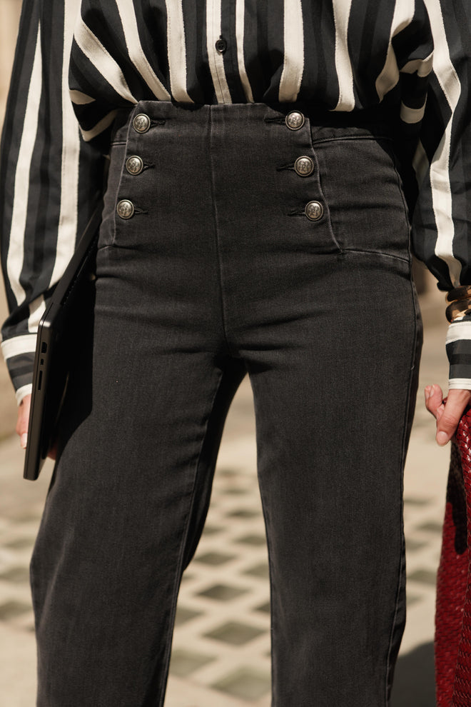 Jeans Victor Gris - Cropped