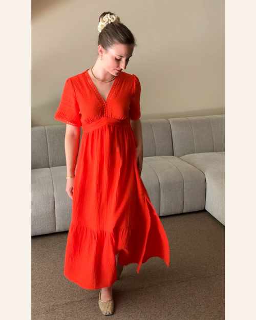 Dress Midi Janice Coral