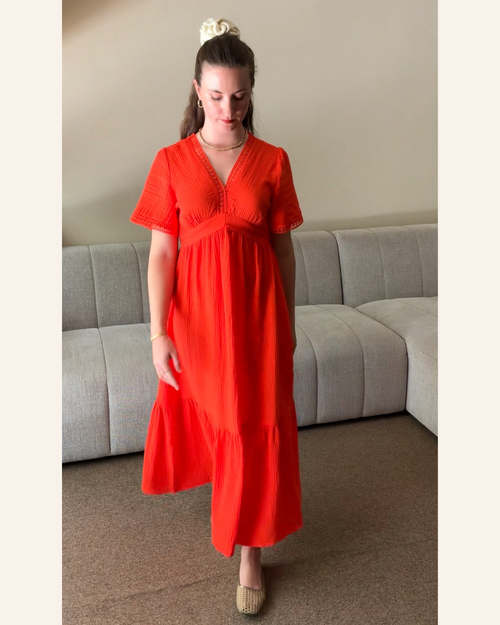 Dress Midi Janice Coral