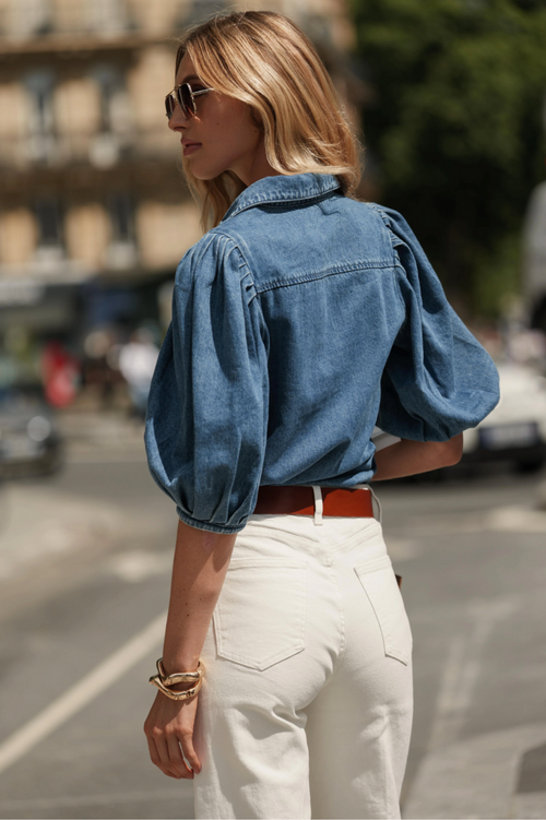 Maison Torrini Paris Raelle blouse pleated