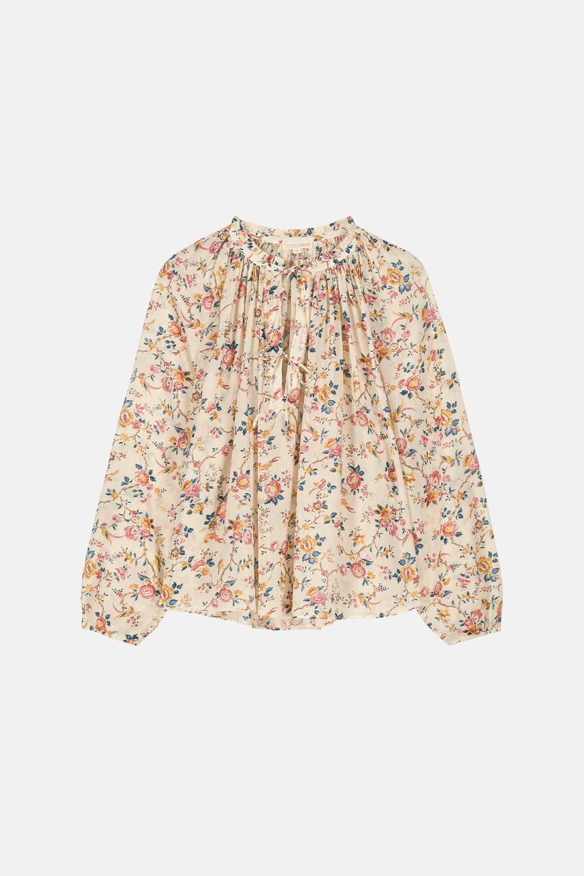 Blouse Nicoliana Cream Retro Garden - Louise Misha – Maison