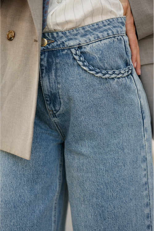 Jeans Saddie Vintage Blue Denim Full