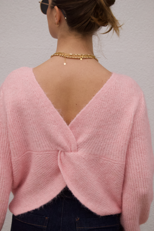 KNIT JUMPER LAURA PINK