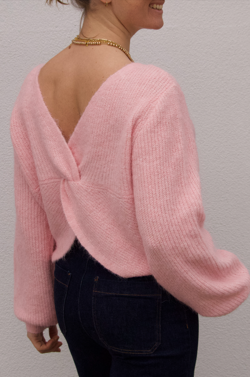 KNIT JUMPER LAURA PINK