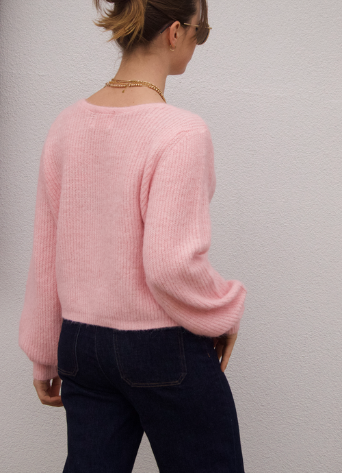 KNIT JUMPER LAURA PINK