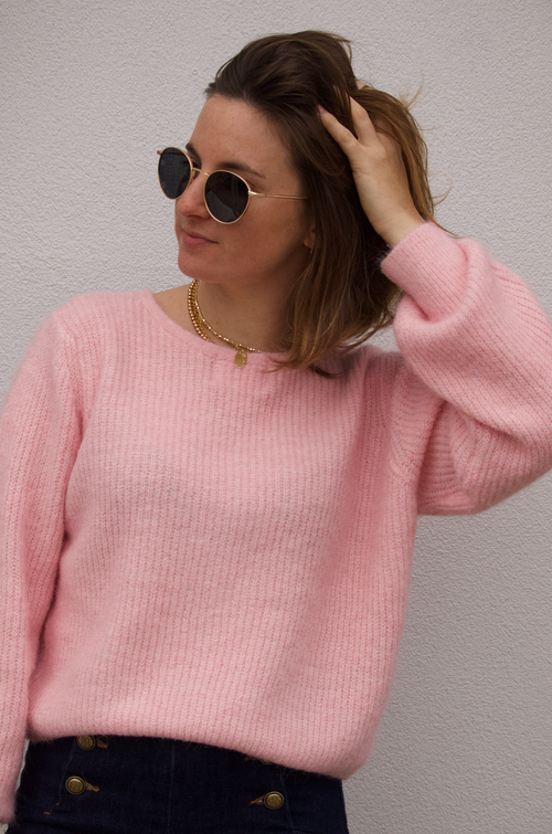 KNIT JUMPER LAURA PINK