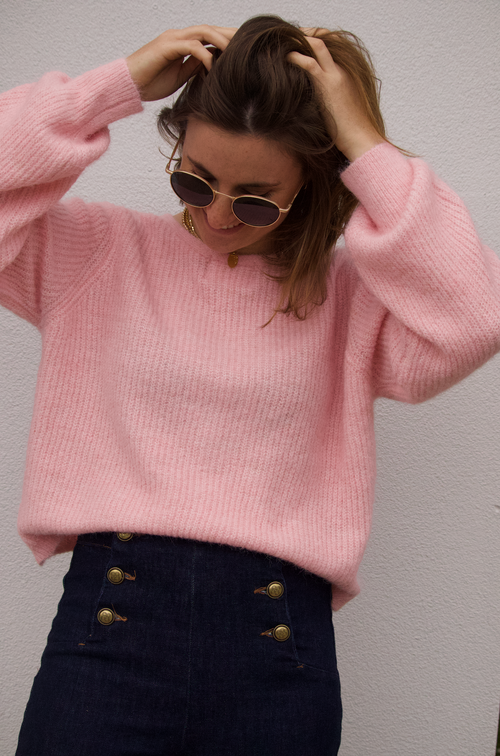 KNIT JUMPER LAURA PINK