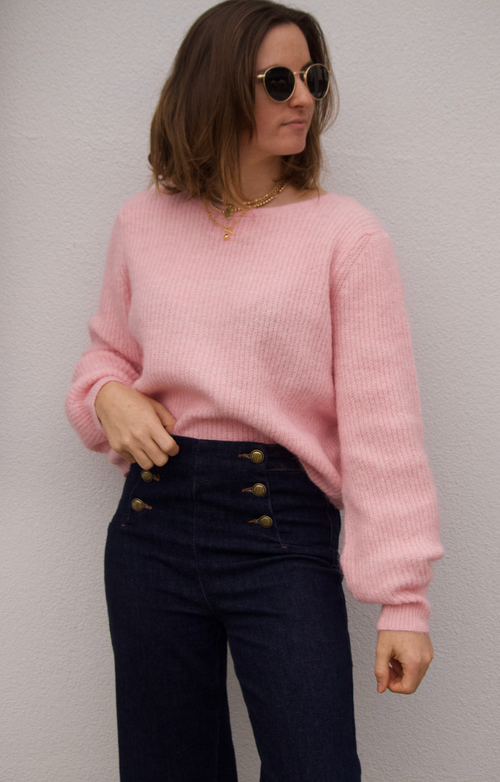 KNIT JUMPER LAURA PINK