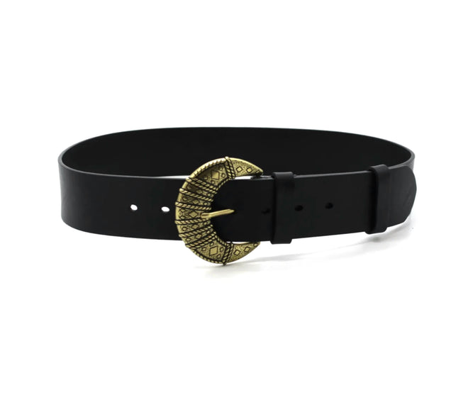 BELT LEATHER LOUISE BLACK