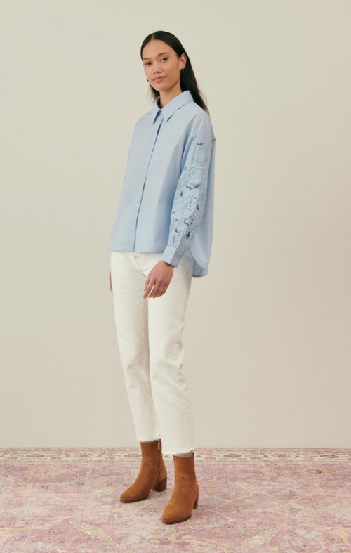 SHIRT CAPARELLE SKY BLUE - LOUISE MISHA