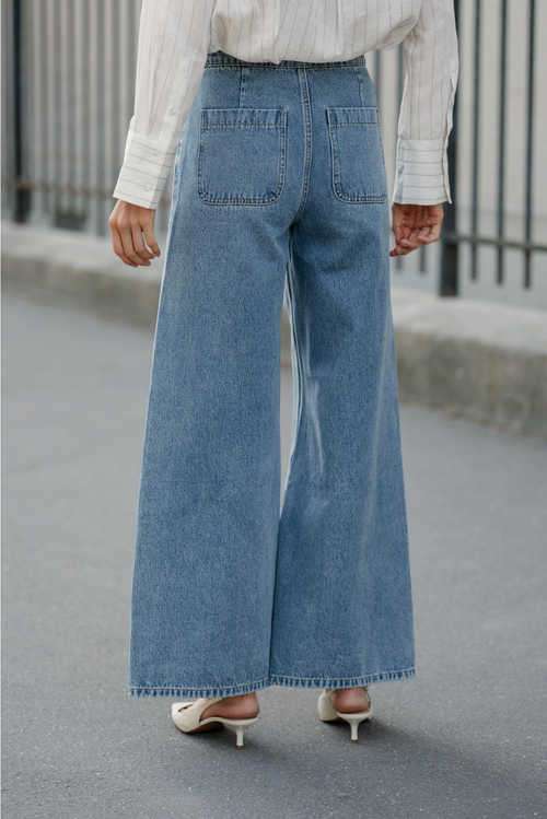 Jeans Saddie Vintage Blue Denim Full