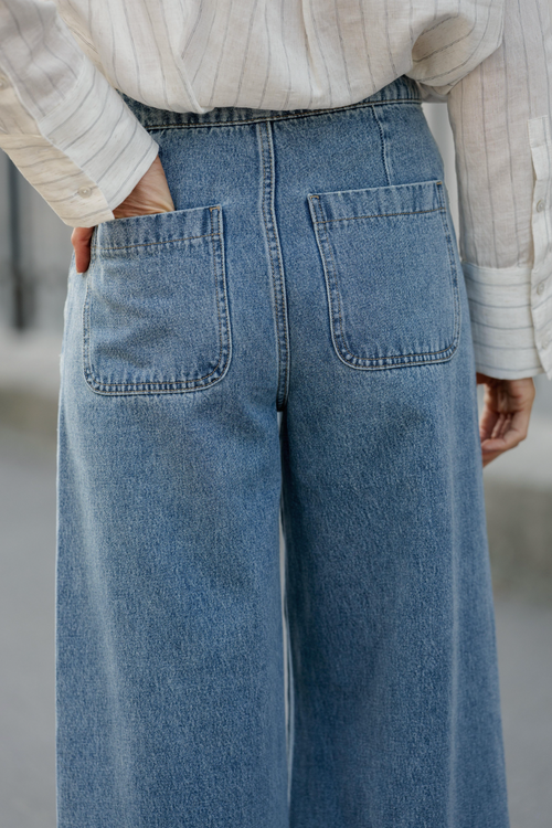 Jeans Saddie Vintage Blue Denim Full