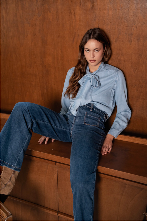 Blouse Cléa Chambray