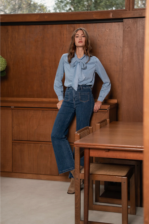 Blouse Cléa Chambray